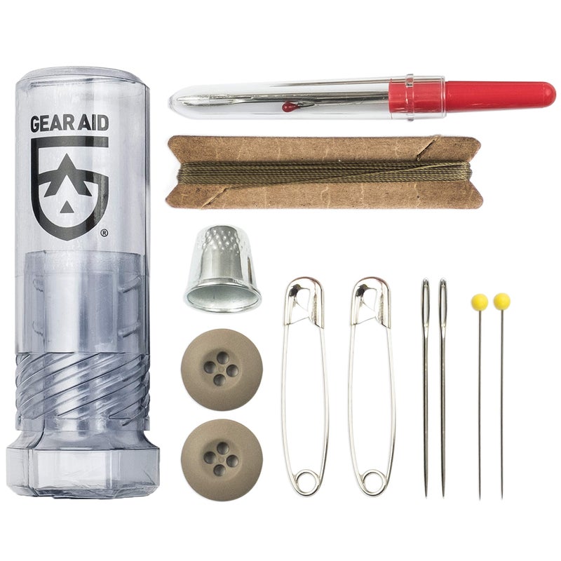 Gear Aid Outdoor Sewing Kit for Gear Repairs with Needles, Safety Pins, Buttons and Seam Ripper,Black - Image 1