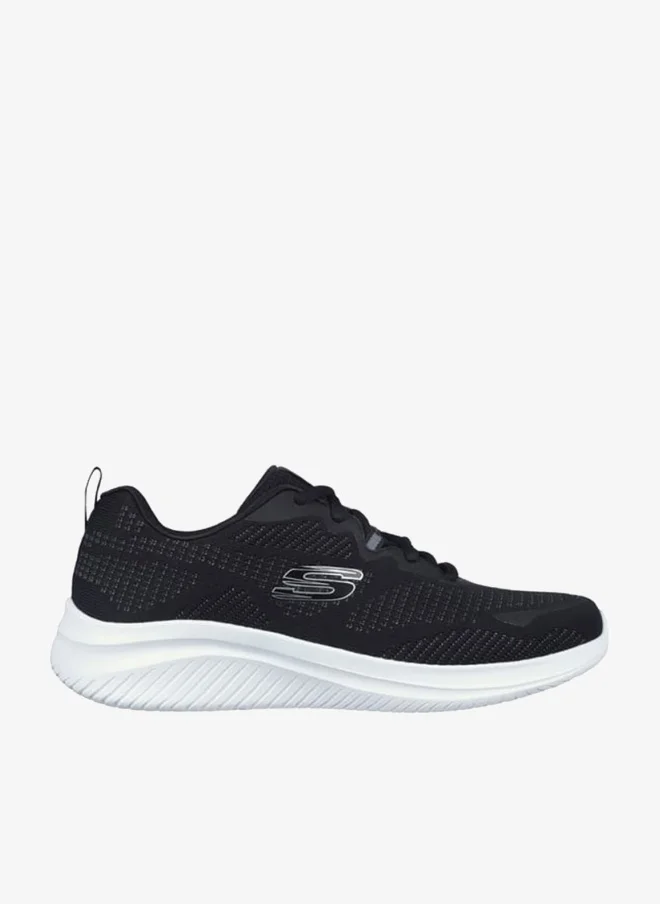 SKECHERS Mens Textured Sports Shoes with Lace-Up Closure - ULTRA FLEX 3.0