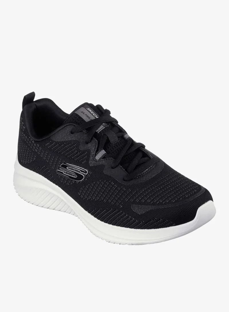 SKECHERS Mens Textured Sports Shoes with Lace-Up Closure - ULTRA FLEX 3.0