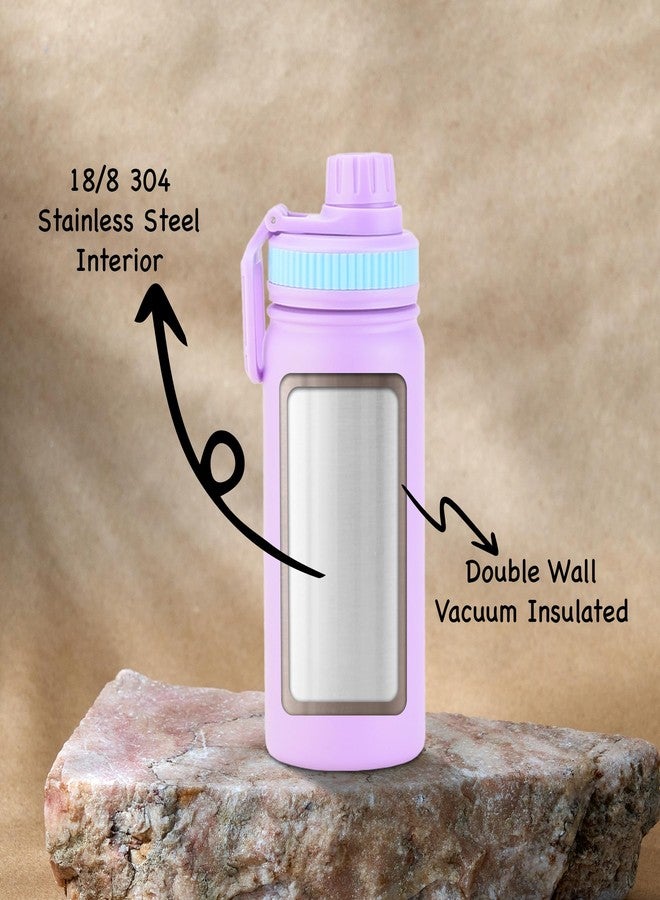 SENS Hydra Domino 304 Stainless Steel Water Bottle 500ml with Hot or Cold up to 24 Hours |Leak Proof|BPA Free|Travel|Gym |Adult & Kids|Bliss - Image 3