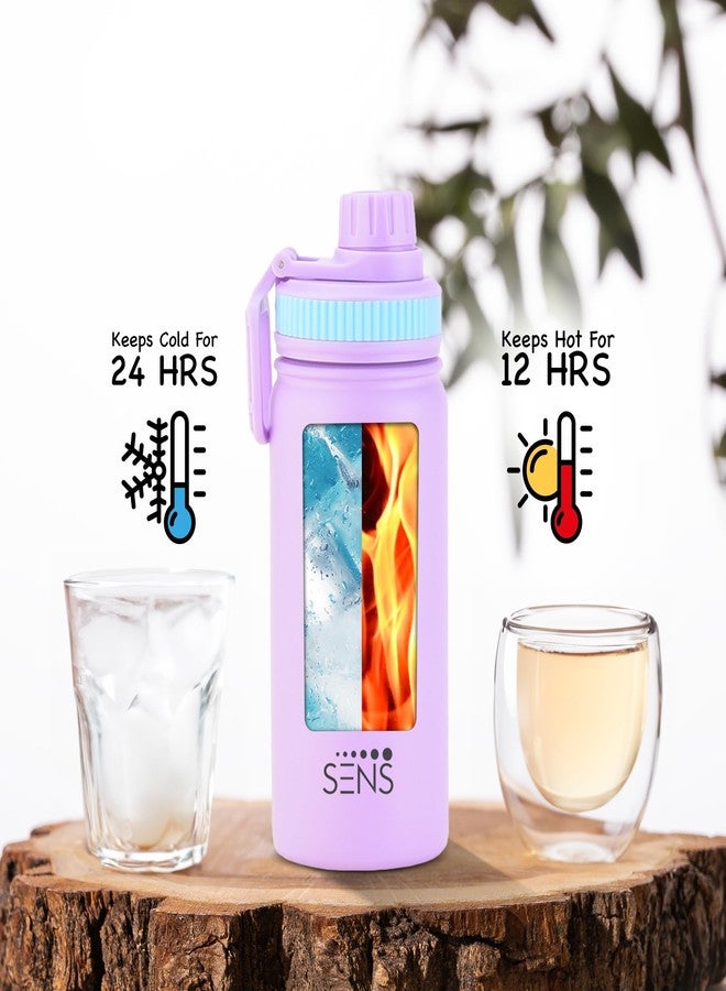 SENS Hydra Domino 304 Stainless Steel Water Bottle 500ml with Hot or Cold up to 24 Hours |Leak Proof|BPA Free|Travel|Gym |Adult & Kids|Bliss - Image 5