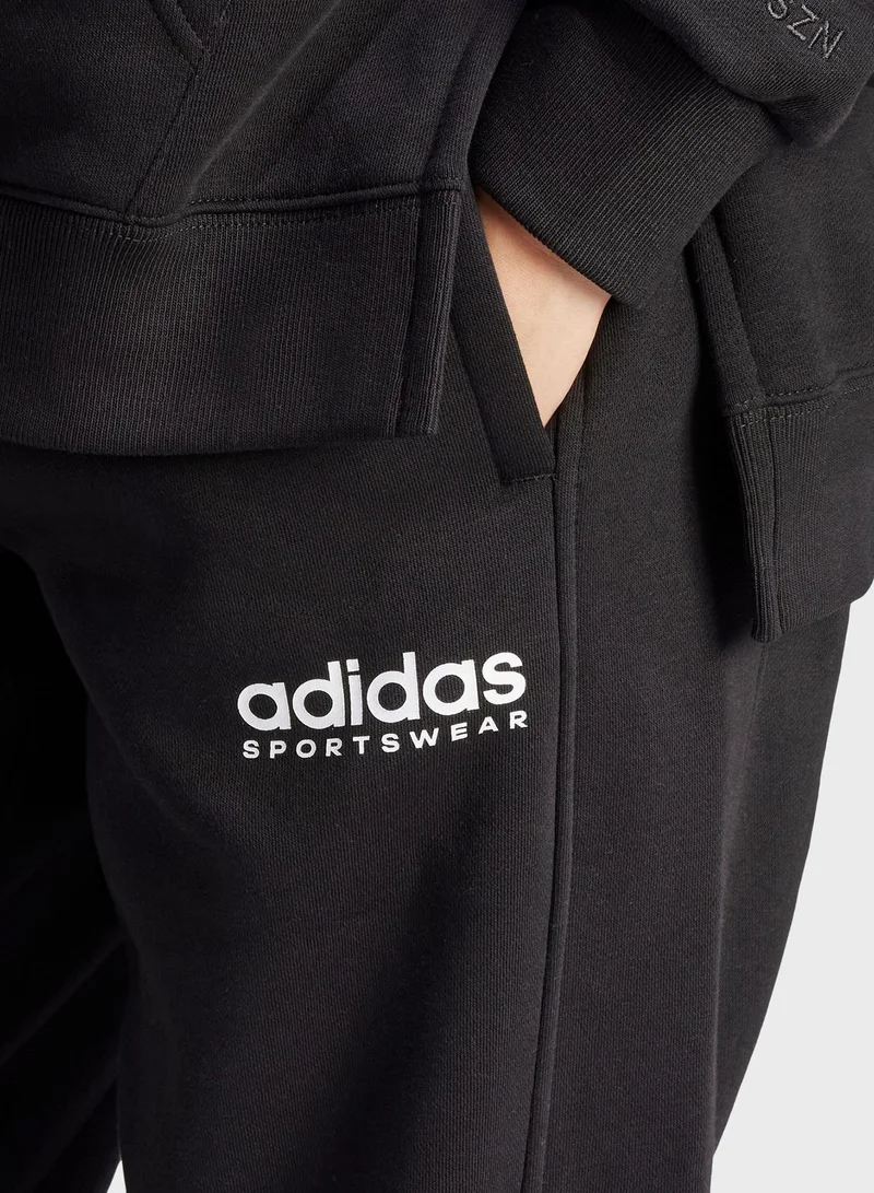 adidas بنطال جوجرز اول سيزون من نسيج الفليس مزين برسومات