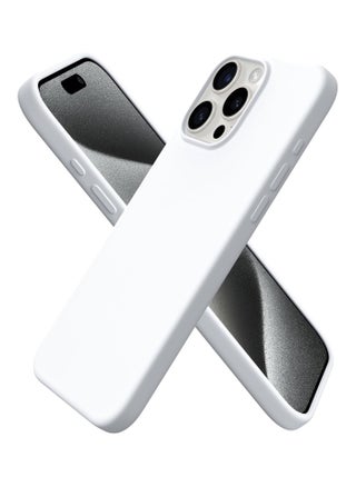 متوافق مع جراب iPhone 13 Pro Max مقاس 6.7 بوصة من السيليكون السائل النحيف 4 طبقات من مطاط الجل الناعم المقاوم للصدمات مع بطانة من الألياف الدقيقة المضادة للخدش (أبيض) - pzsku/Z28CADFFDA27E65B2BE6CZ/45/_/1712178276/1fdc923e-a793-4797-bedd-ebbd0f706f0a