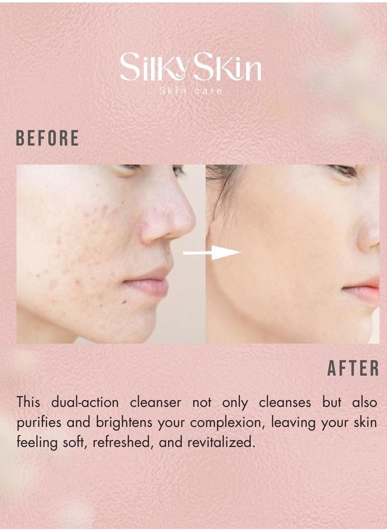 Silky Skin Purifying Face Mask and Cleanser For Oily, Combination and Acne prone Skin 200 g  - Image 3