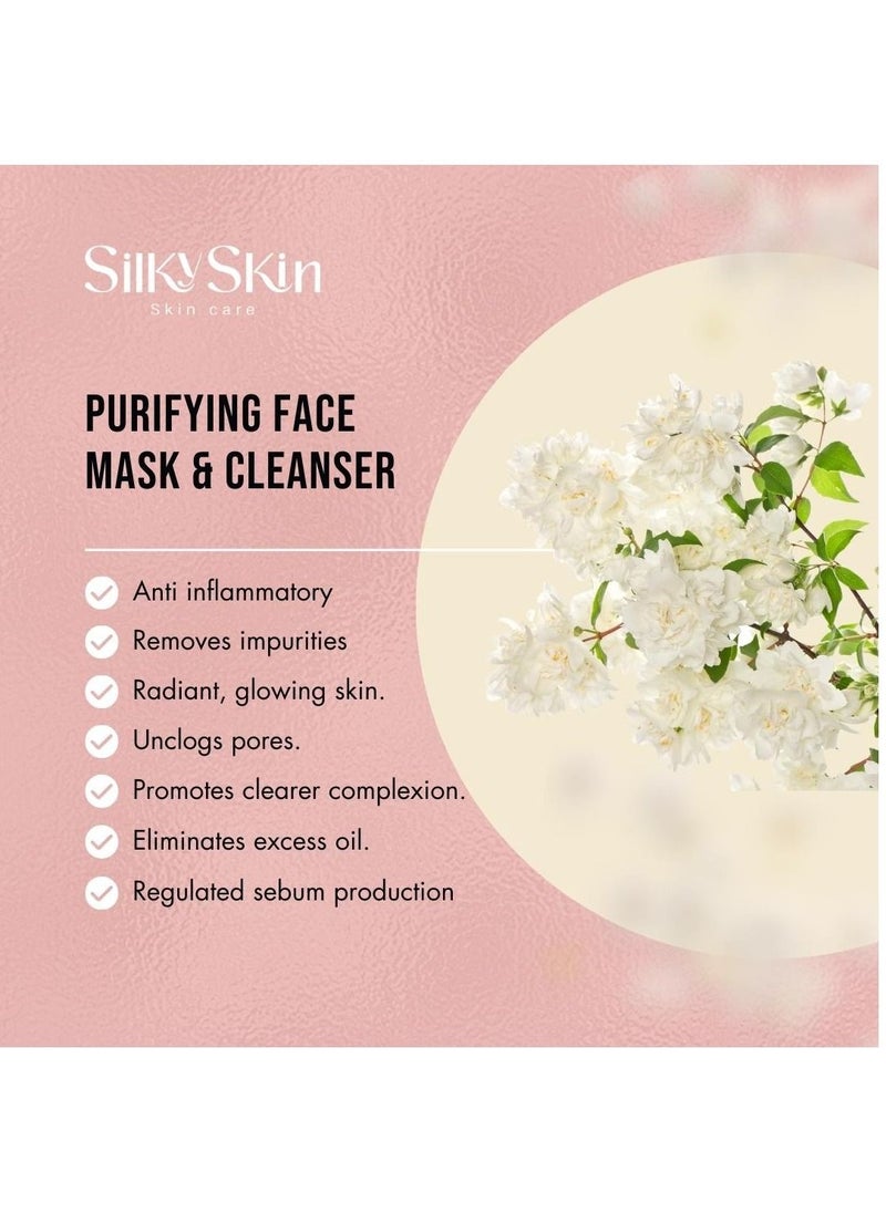Silky Skin Purifying Face Mask and Cleanser For Oily, Combination and Acne prone Skin 200 g  - Image 4
