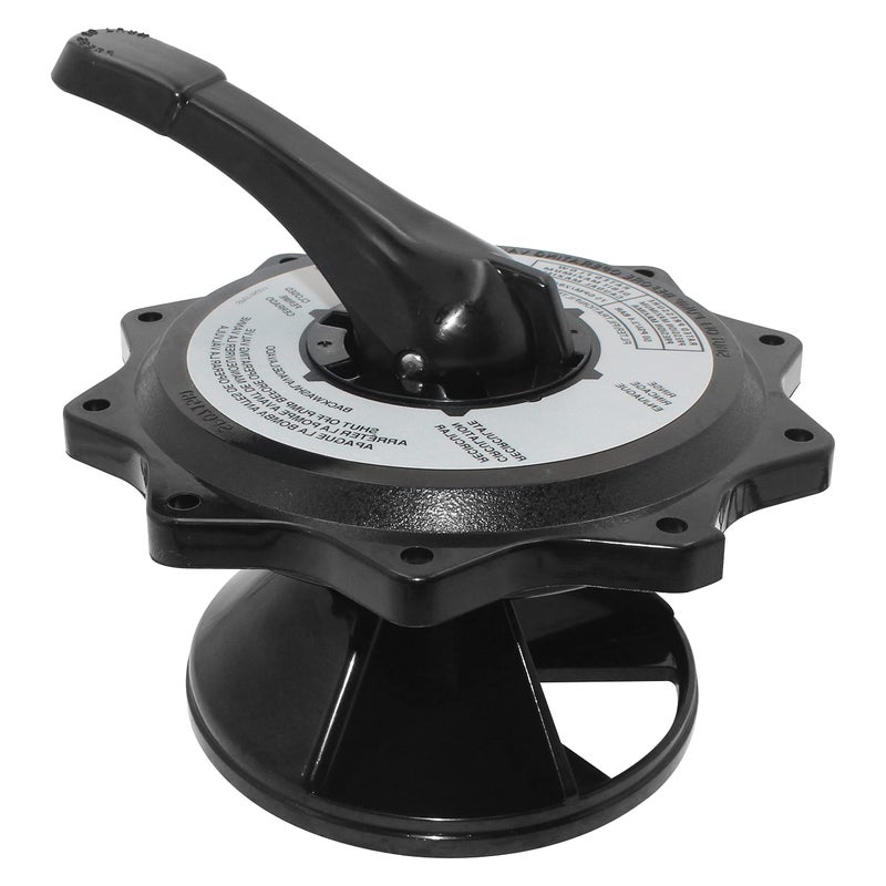 MULAN SPX0715BA3 Key Cover and Handle Assembly Compatible with Hayward Multiport Valves and Filters Black