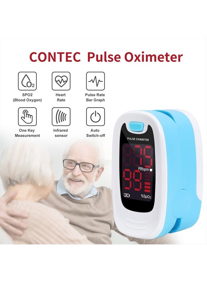 CONTEC LED CMS50M Pulse Oximeter,SpO2 and PR Value Waveform Blood Oxygen, Neck/Wrist Cord - Image 2