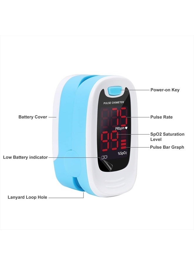 CONTEC LED CMS50M Pulse Oximeter,SpO2 and PR Value Waveform Blood Oxygen, Neck/Wrist Cord - Image 3