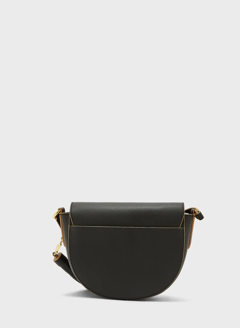 Lauren Ralph Lauren Tassel Detail Flap Over Crossbody