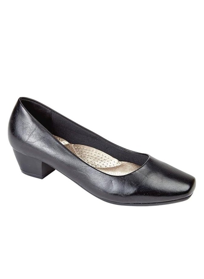 BOULEVARD Boulevard L402A Womens Low Heel Plain Court Shoes Size 2  - Image 1