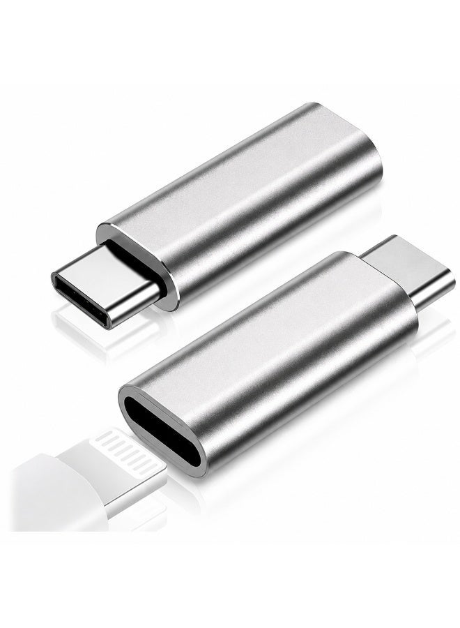 2 حزمة محول Lightning إلى USB C لأجهزة iPhone 15/15 Pro/15 Pro Max/15 Plus، iOS، سامسونج، شحن نقل البيانات، كابل موصل شاحن من النوع C، وليس للصوت - Image 1