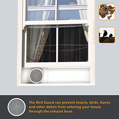 LBG Products Portable Air Conditioner Window Seal Plates Kit, Vertical AC Window Unit, Adjustable Seal AC Window Vent Kit for Exhaust Hose, Universal for Ducting with 5 inches Diameter - Image 5