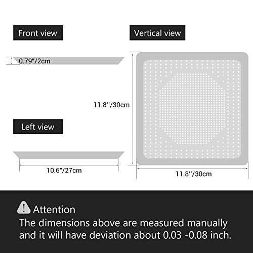 Beasea Square Pizza Pan for Oven, 11.8 Inch Pizza Pan with Holes Aluminum Alloy Pizza Oven Tray Pizza Crisper Pan Pizza Baking Tray Bakeware for Home Restaurant Kitchen - Image 2