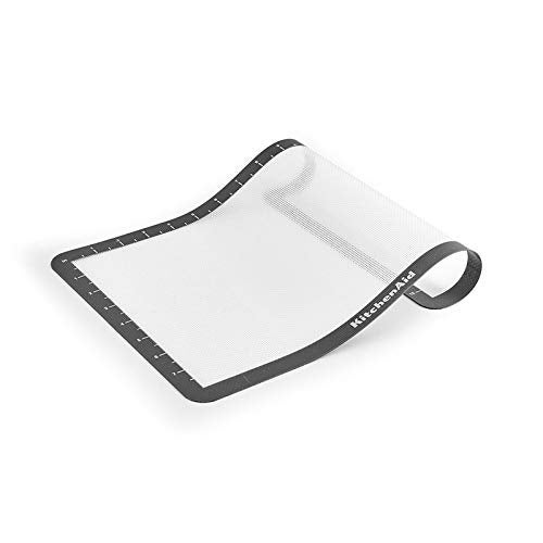 KitchenAid Silicone Medium Baking Mat, 9x14-Inch, Gray - Image 3