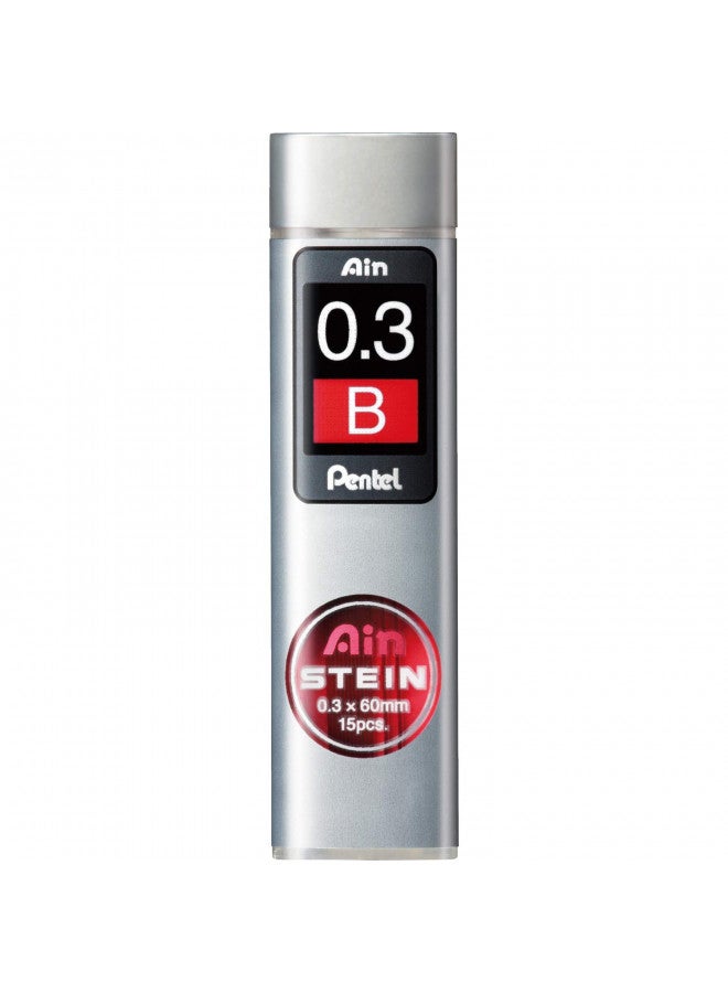 Pentel Mechanical Pencil Lead, Ain Stein, 0.3mm, B (C273-B)