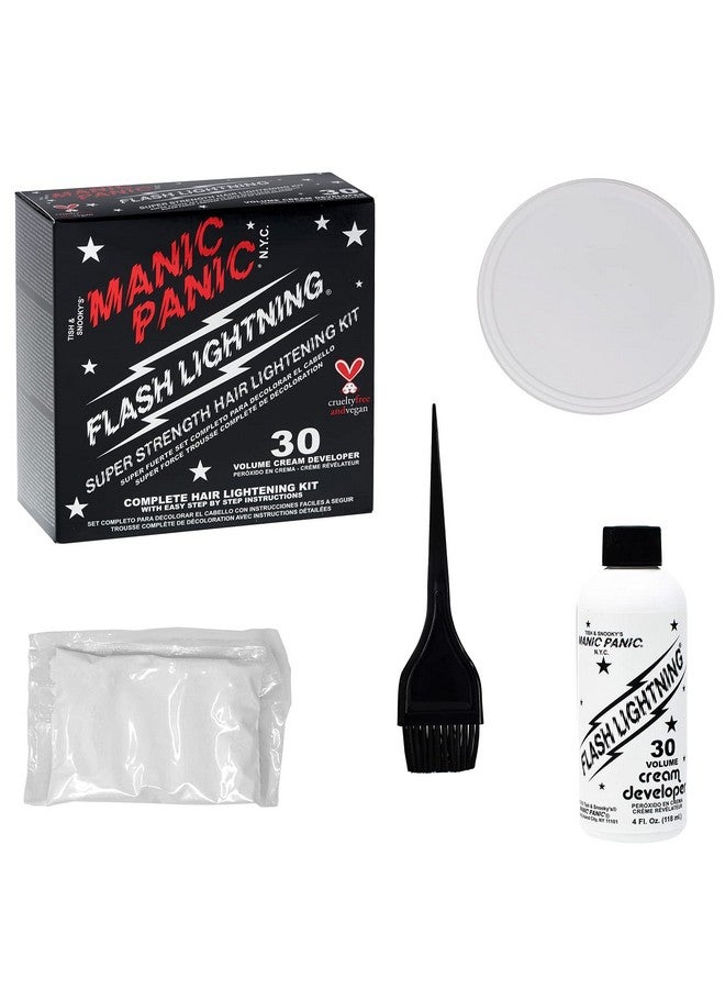 MANIC PANIC Flash Lightning Hair Bleach Kit - 30 Volume Developer + Bleach Powder Hair Lightener Lifting up to Five Levels - Vegan And Cruelty Free (2 pack) - Image 3