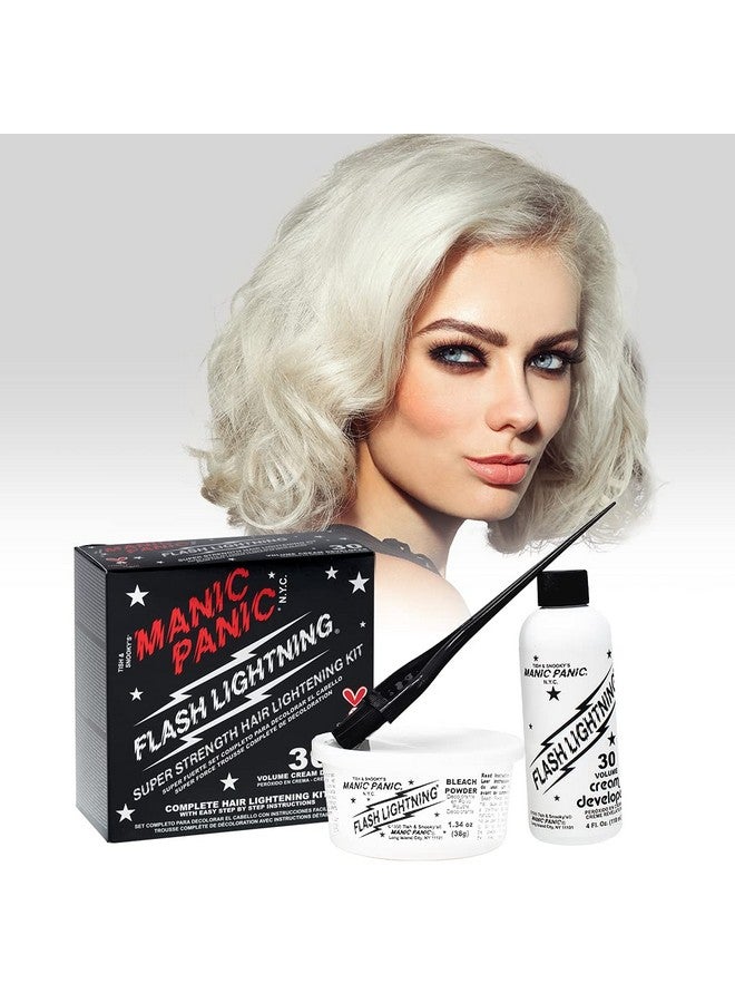 MANIC PANIC Flash Lightning Hair Bleach Kit - 30 Volume Developer + Bleach Powder Hair Lightener Lifting up to Five Levels - Vegan And Cruelty Free (2 pack) - Image 4