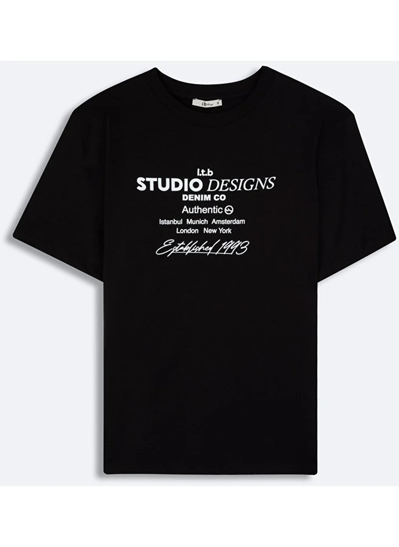 إل تي بي Black T-Shirt