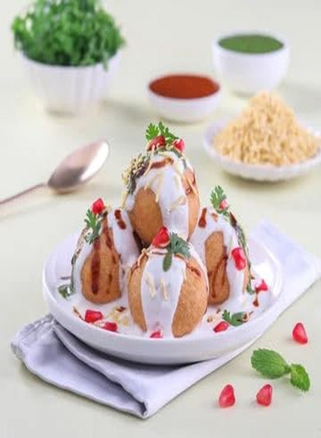 Talod Instant Dahiwada Mix | 100% Vegetarian, No Artificial Flavours & Colours Dahi Vada Mix | Traditional Recipe | Ready to Cook Authentic Indian Chaat at Home | Soft & Fluffy Bhalla Premix (Pack of 4 X 200 g) - Image 3