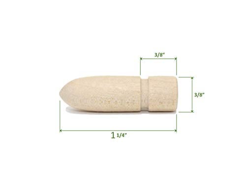 Balsam Point Workshop 10-Pack - Table and Leaf Extension Alignment Pins - Wood Length 1.25" - Furniture Connector Dining Table Leaves Dowel Crafts Woodworking and DIY Projects - Image 2