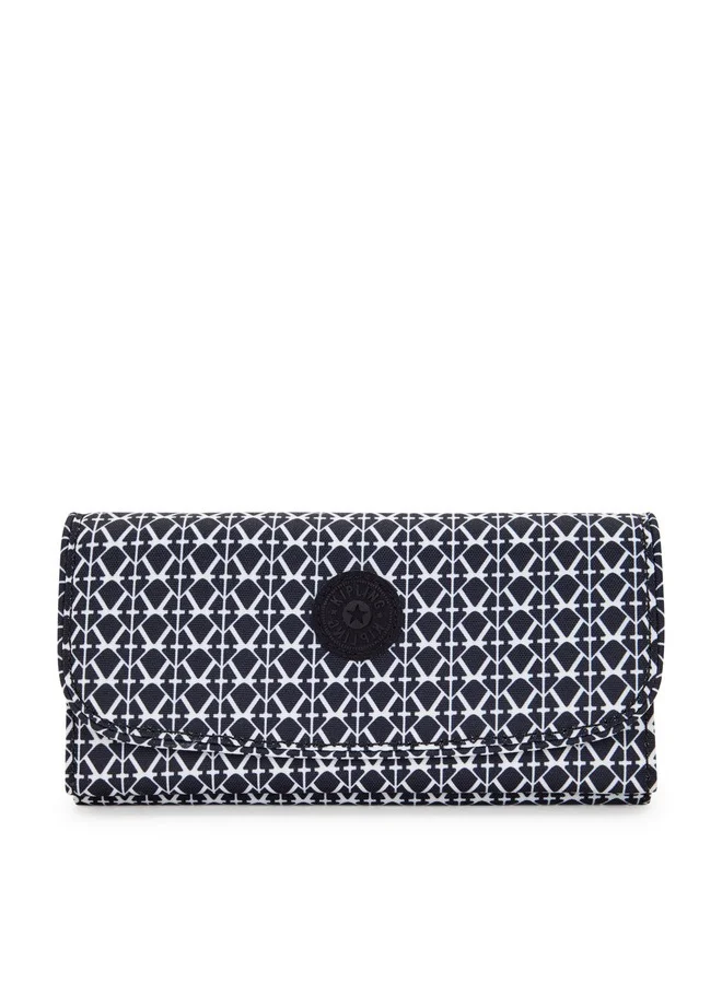 kipling Money Land Signature Print Large Wallet