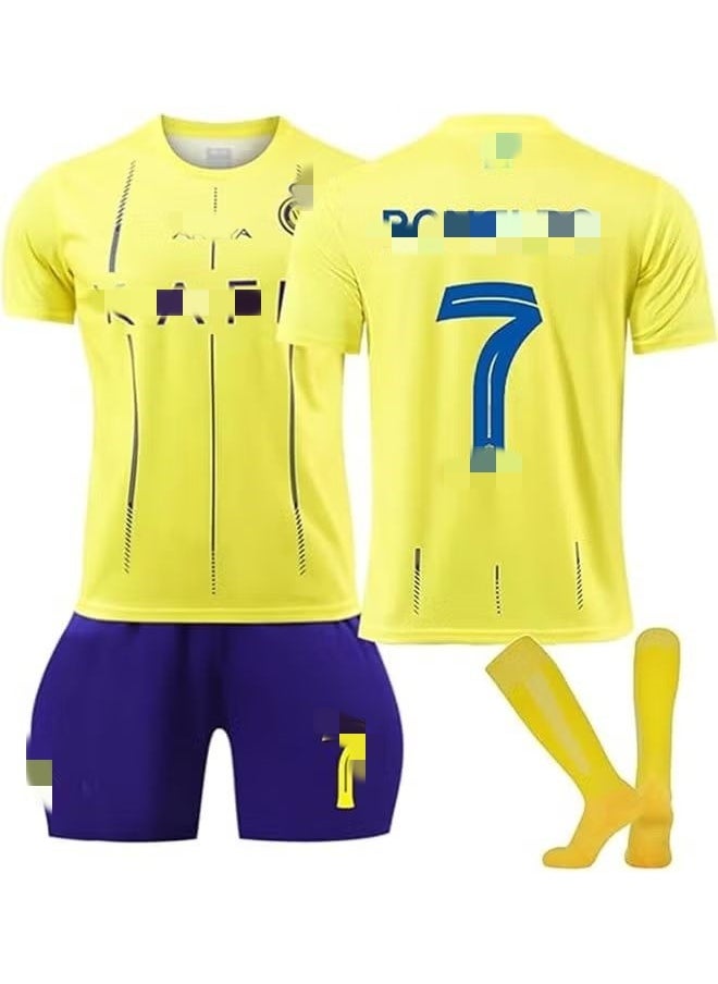 LESHP Kids Football Jersey Set - #10 Complete Soccer Jersey Set with 1 Jersey, 1 Short and 1 Pair of Socks, Perfect Gift for Kids Children and Football Fans  - Image 1