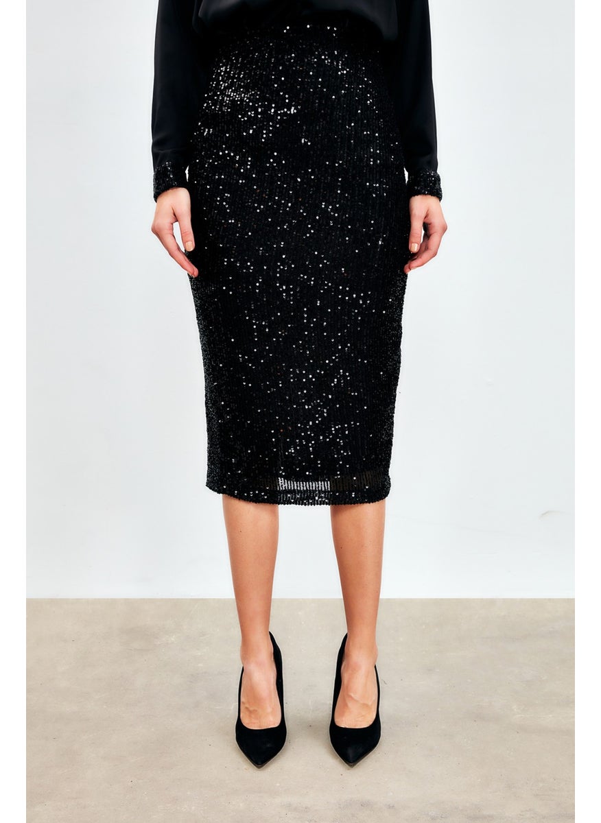 Sequin Detailed Pencil Skirt - Black - pzsku/Z28CBF4C8B0A5C24C40C5Z/45/_/1736324189/089898d5-1da5-479f-a413-8eec5069147e