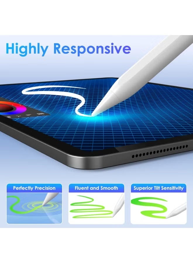 Active Digital Stylus Pen for iPad with Precision Tip, Fast Charging Support, Palm Rejection Compatible Writing and Drawing Pencil for Tablets - Image 2