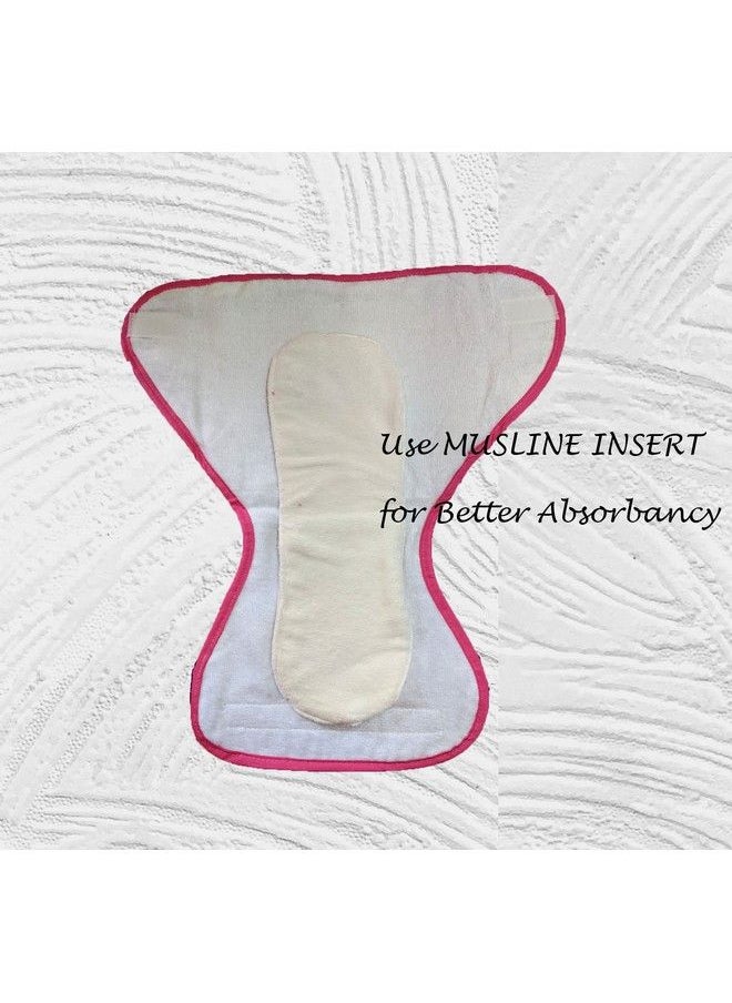 Mothers Choice Reusable Loop And Hook Pvc Nappy Diaper Training Pants Langot Waterproof Nappy For New Born Baby Outside Soft Plastic Inside Terry Cotton 36 Months (Pack Of 2 (Small))  - Image 5