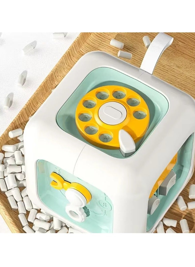 general 6-in-1 Learning Toy, Sensory Activity Board, Green - Image 4