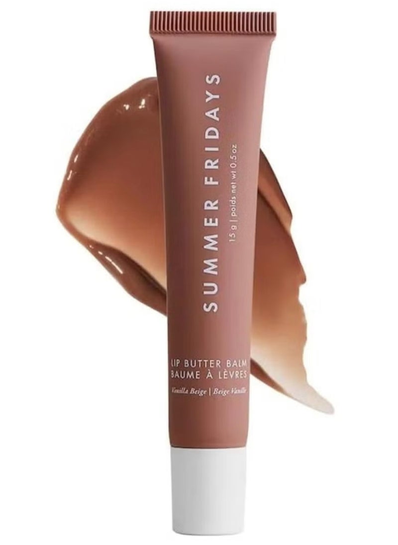SUMMER FRIDAYS Summer Fridays Lip Butter Balm - Conditioning Lip Mask and Lip Balm for Instant Moisture, Shine and Hydration - Sheer-Tinted, Soothing Lip Care - Vanilla Beige (.5 Oz)  - Image 1