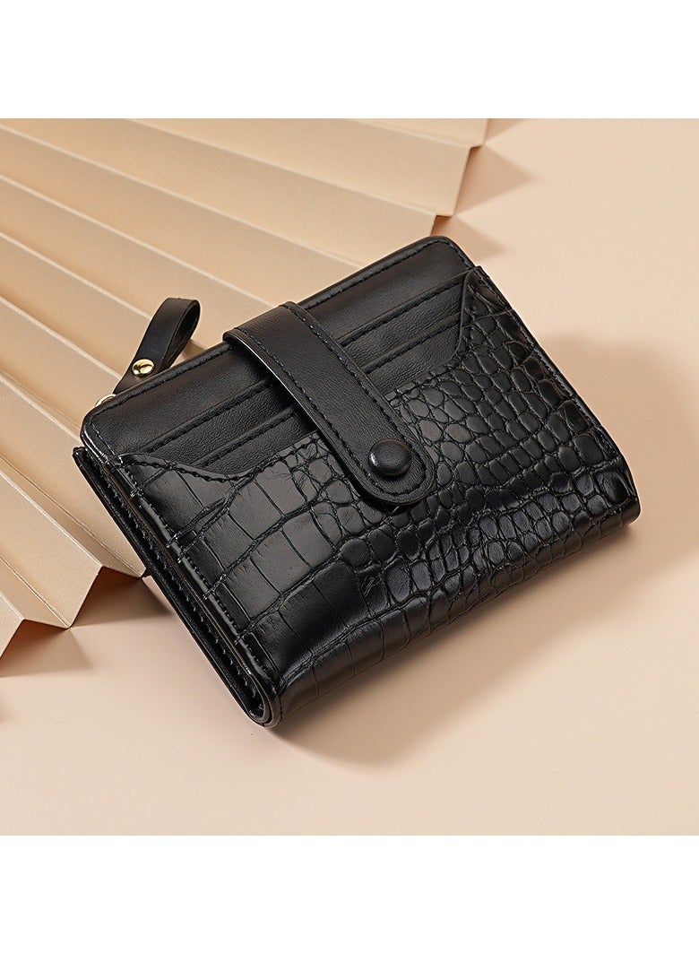 Popular fresh Korean women's card holder ladies multi-function card holder short wallet classic pattern multi-card slots daily versatile fresh women's wallet - Image 2