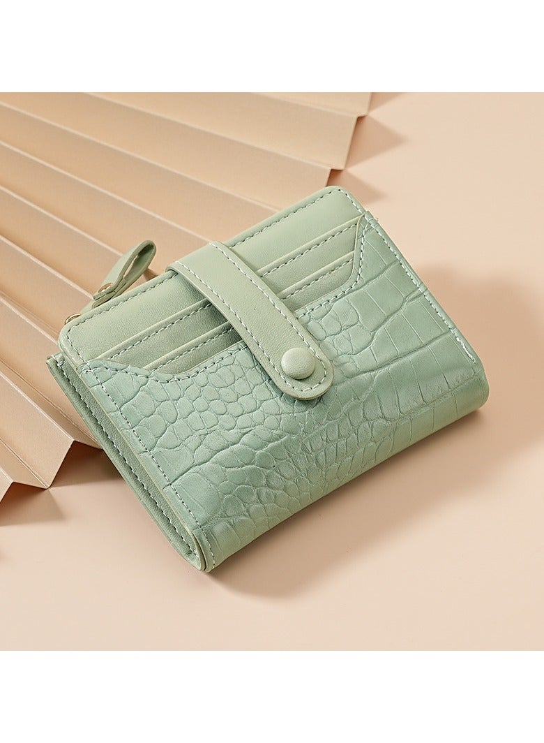 Popular fresh Korean women's card holder ladies multi-function card holder short wallet classic pattern multi-card slots daily versatile fresh women's wallet - Image 5