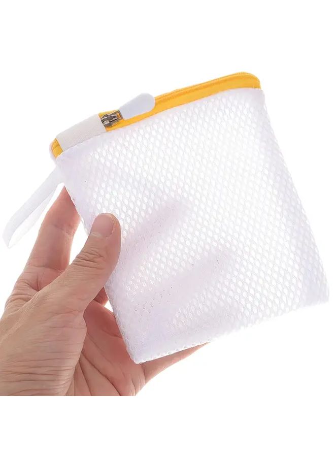 Light Blue Laundry Bead Mesh Bag 4 72inch By 5 51inch Washing Machine Protection Net - Image 5