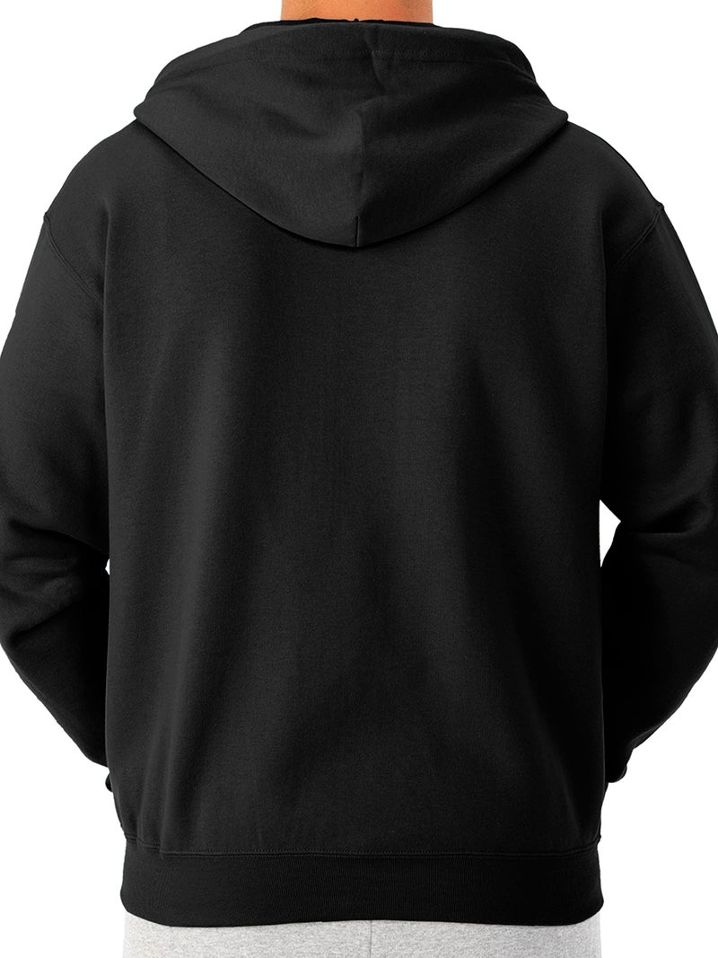 Jerzees -Men's NuBlend Fleece Hoodies and Sweatshirts, Full Zip-Black, X-Large - Image 3