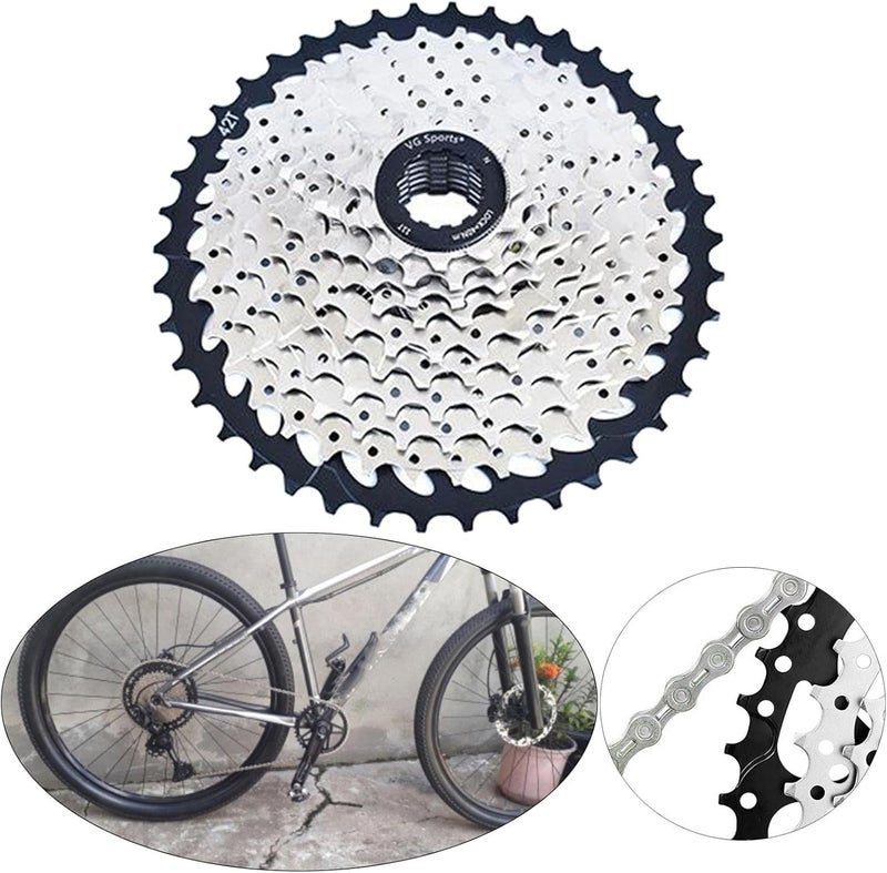 كلاراكو ترس حر متعدد السرعات 8 و9 و10، ترس كاسيت عالي المتانة مقاوم للصدأ للدراجات 11 25T/46 سنًا، قطع غيار لإصلاح الدراجات - Image 4