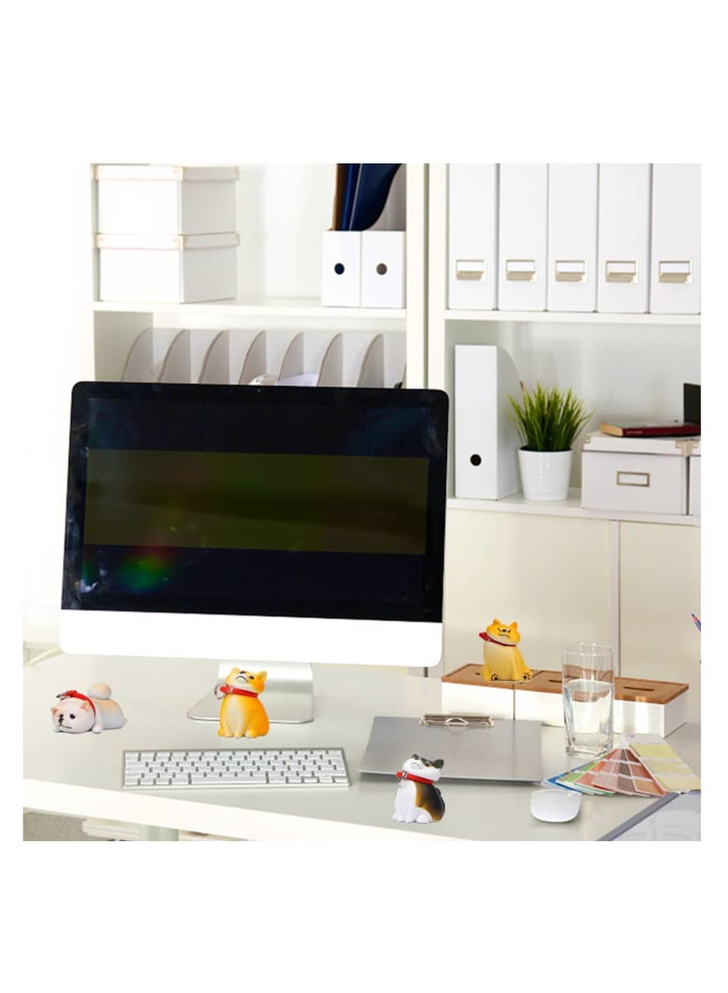 Excefore Mini Shiba Dog Figurine, 4 pieces Cute Shiba Inu Ornaments Set, Dog Cake Toppers, Dog Toys for Kids, Shiba Inu Statue Toy, For Birthday, Gift, Educational Children, Learning Toys - Image 5