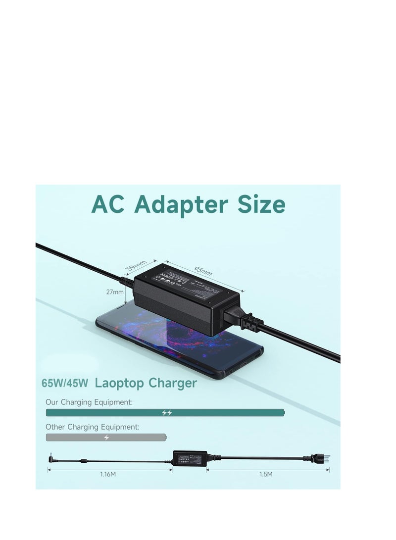 Terabyte 20V 100W/240W Laptop Charger for Lenovo, Replacement AC Adapter Ideapad, 3 5 320 310 320S 330 330S 110 110S 120S, Ideapad Flex 4 5 6 ADl45WCD 330S-15Ikb Yoga 520 530 Power Supply Cord 4.0 * 1.7mm - Image 3