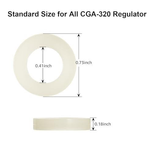 FERRODAY (15) Premium Nylon CO2 Regulator Washers Classic Modeling Fits All CGA-320 Fittings - White Keg Regulator O-Rings Seals Gaskets No Leakage - Image 3