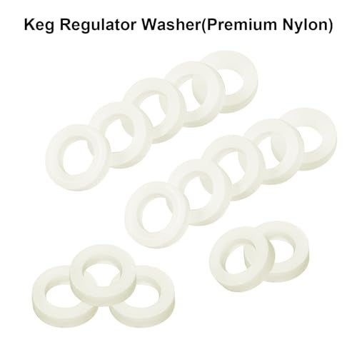 FERRODAY (15) Premium Nylon CO2 Regulator Washers Classic Modeling Fits All CGA-320 Fittings - White Keg Regulator O-Rings Seals Gaskets No Leakage - Image 2