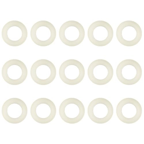 FERRODAY (15) Premium Nylon CO2 Regulator Washers Classic Modeling Fits All CGA-320 Fittings - White Keg Regulator O-Rings Seals Gaskets No Leakage - Image 1