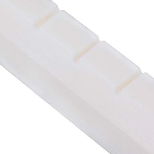 Mxfans White 2 in 1 Bridge Saddle Nut Set 80mm & 50mm for Classical Guitar Replacement Part - Image 5