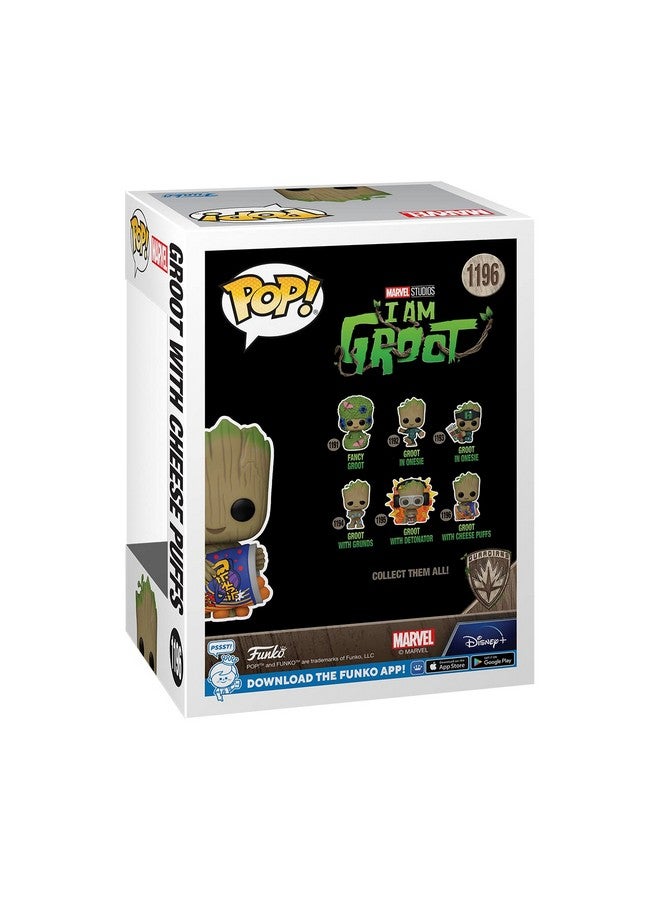 Funko Funko POP! Marvel: Guardians of The Galaxy - Groot - 1/6 Odds for Rare Chase Variant with Cheese Puffs - Groot Shorts - Collectable Vinyl Figure - Gift Idea - Official Merchandise - for Kids & Adults  - Image 3