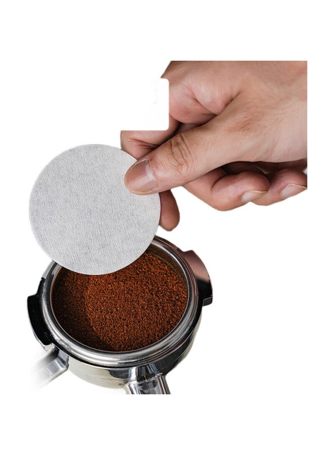Yijuke [100 Pieces] 58Mm Italian Espresso Machine Handle, Coffee Ground Bowl, Round Filter Paper, Specialized Water Filter Paper, Coffee Filter Disc - Image 2