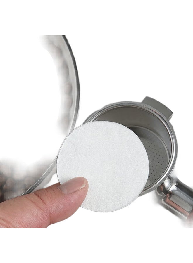 Yijuke [100 Pieces] 58Mm Italian Espresso Machine Handle, Coffee Ground Bowl, Round Filter Paper, Specialized Water Filter Paper, Coffee Filter Disc - Image 1