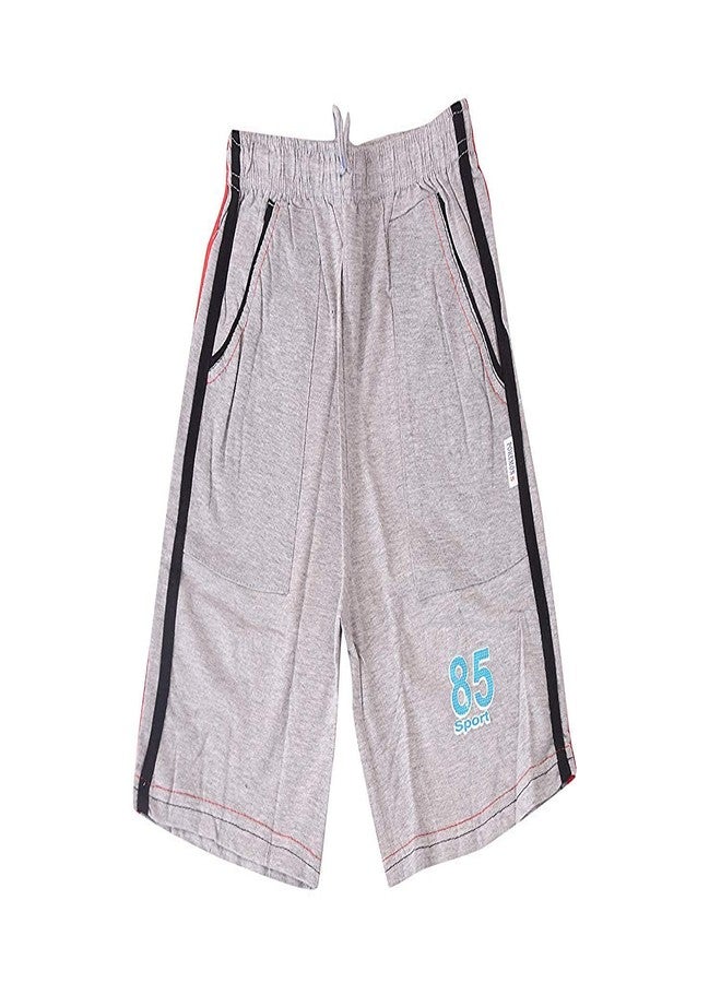 Finix Kids Cotton Shorts | Comfortable Shorts for Boys and Girls (Grey,8-9Years)