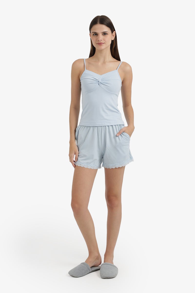 Carina Twist-Front Detail Pyjama Set - Image 5