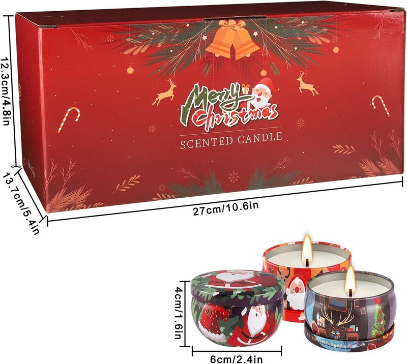 Howemon 24 Pack Christmas Scented Candles Set for Home, Relaxing Stress Relief, Aromatherapy - Natural Soy Wax and Fragrance - Gifts for Women, Mom, Best Friend, Wife, Birthday - Image 4