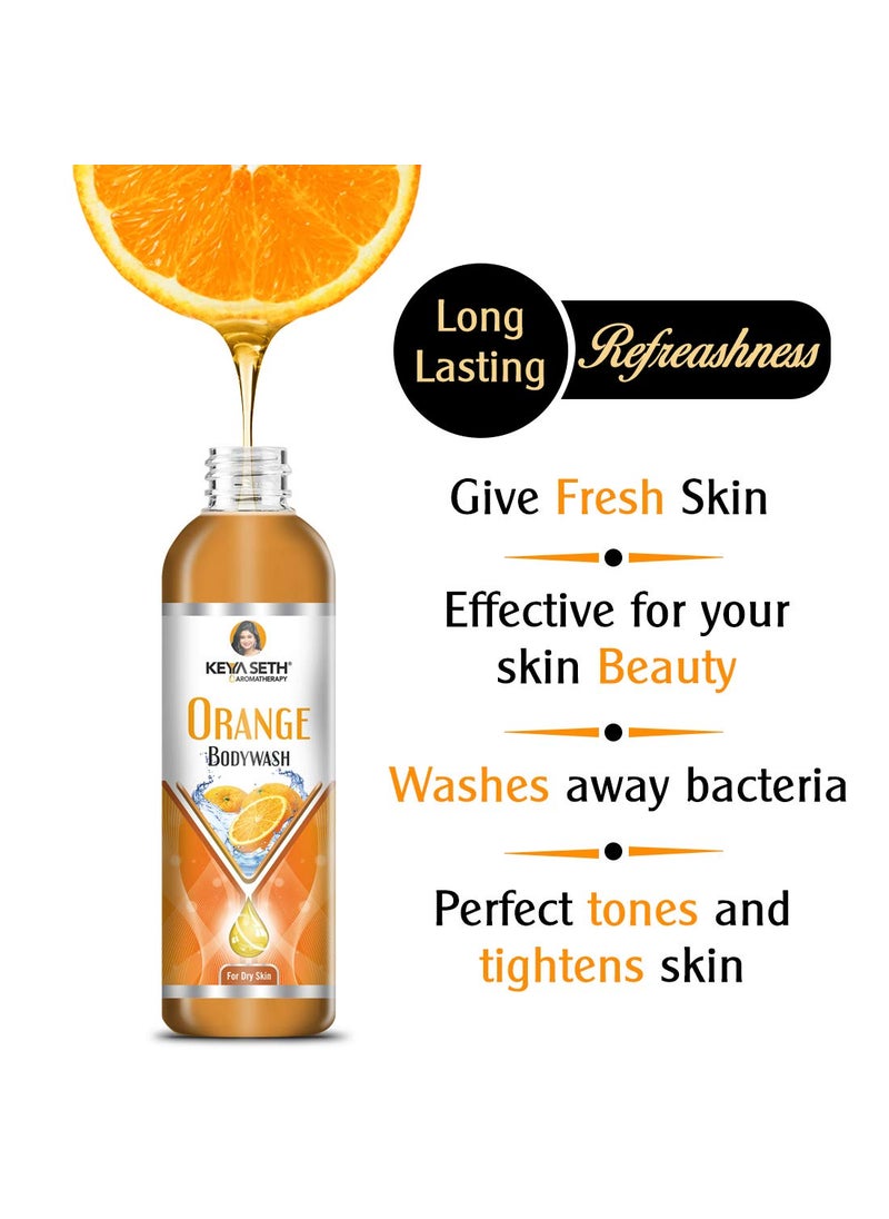 KEYA SETH AROMATHERAPY, DEVICE OF DROP KEYA SETH AROMATHERAPY DEVICE OF DROP Complete Winter Care Combo with Orange Body wash 200ml Skin Defence Orange Face Body Moisturizer 200ml  - Image 5