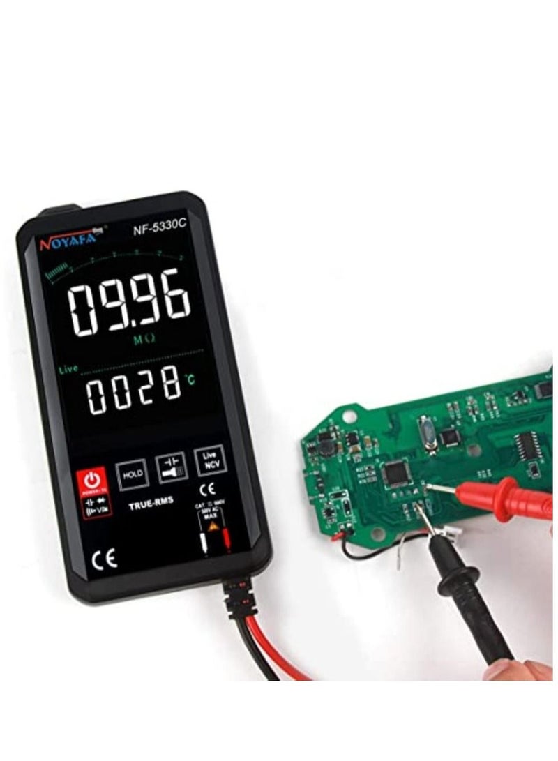NOYAFA Digital Multimeter Intelligent Smart Touch Screen, with NVC AC/DC Voltage, True RMS 6000 Counts Automotive, Measures Voltage Current Resistance Continuity.… (NF-5330C) - Image 4